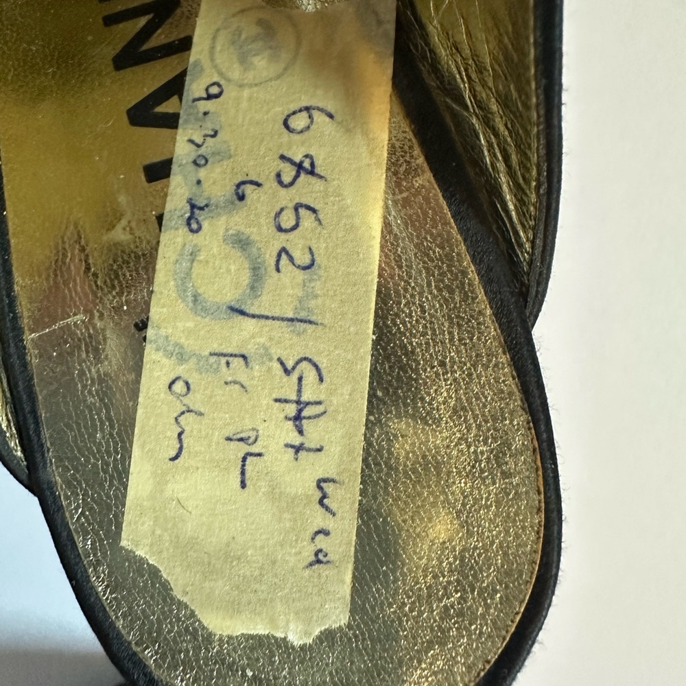 #Chanel black satin Mary Jane mules #Pristine condition - Picture 5 of 5